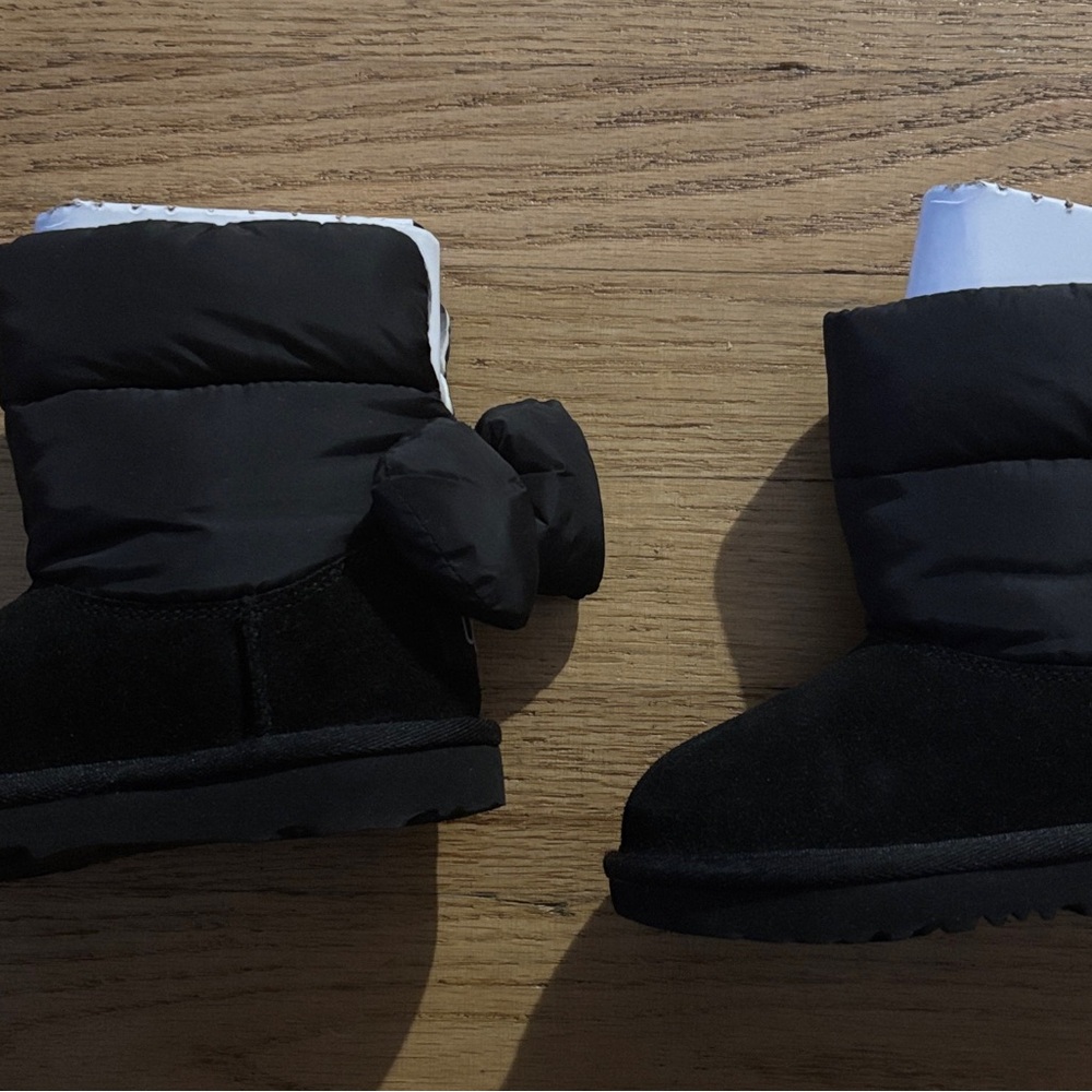 UGG Kids Black Winter Boots
